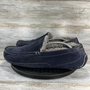 UGG Men’s Australia Ascot Blue Suede Slippers Size 13
